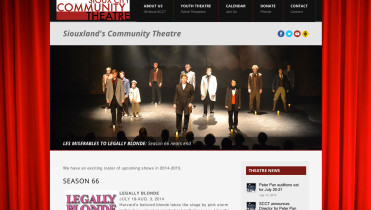 SC Community Theatre: Website Redesign