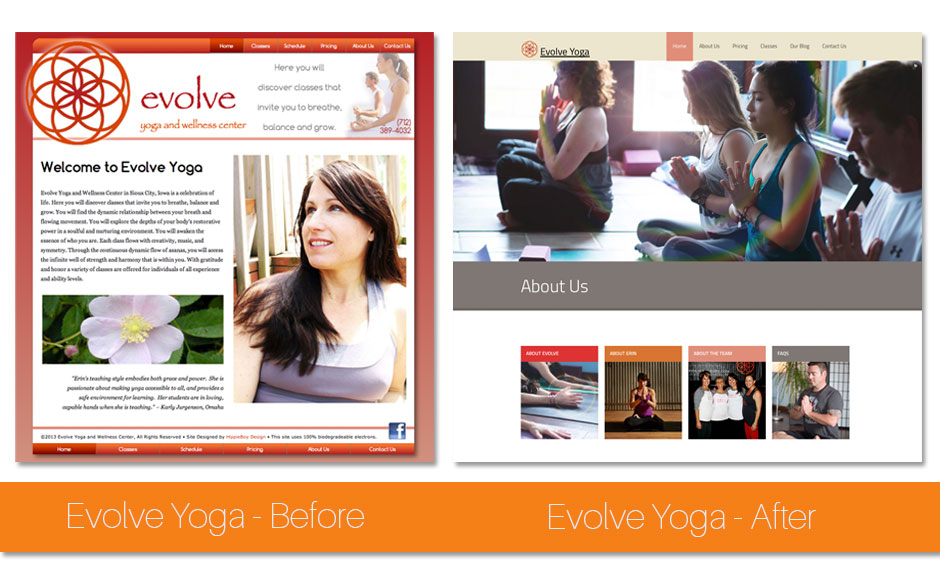 OM! Evolve Yoga Website Redesign Complete!
